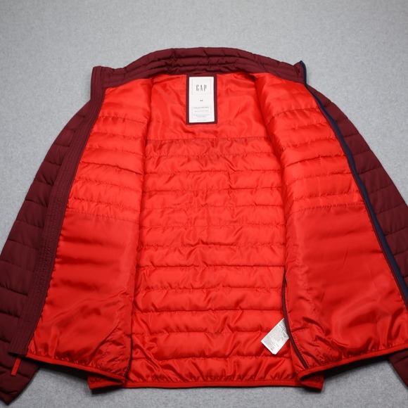 Gap Puffer Jacket Mens Medium Cold Control Water Resistant Retro‎ Colorblock - Picture 4 of 10